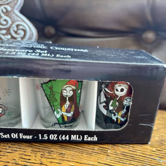 Disney| The Nightmare Before Christmas Glassware Set of 4 Christmas Halloween - Picture 3 of 5